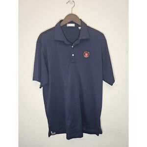 Peter Millar Men's Large  PFC Pittsburgh Field Club Polo‎ Navy  Blue